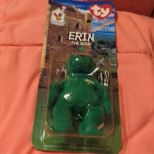Ty Erin the Bear - Green Plush Toy McDonald's New Sealed. Sale
